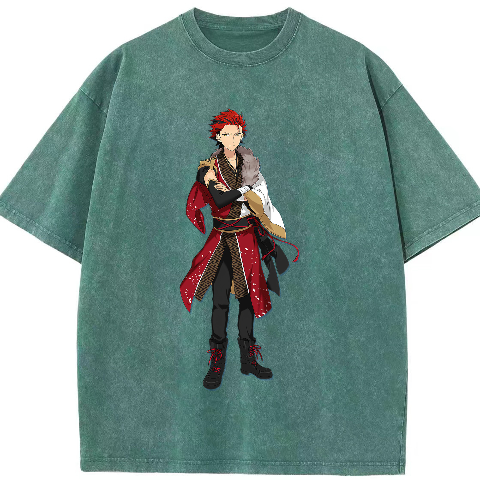 （画像用） あんさんぶるスターズ! Ensemble Stars 綿100% ヴィンテージ風 半袖Tシャツ（フロントプリント）
